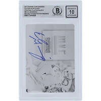 Eli Manning New York Giants Autographed 2017 Panini Contenders Black Printing Plate #MC-EM #1/1 Beckett Fanatics Witnessed Authenticated 10 Card