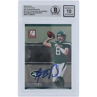 Aaron Rodgers New York Jets Autographed 2023 Panini Donruss Elite '03 Elite Gold #50 #/10 Beckett Fanatics Witnessed Authenticated 10 Card