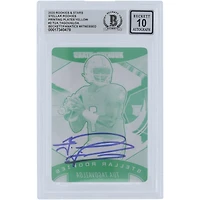Tua Tagovailoa Miami Dolphins Autographed 2020 Panini Rookies & Stars Stellar Rookies Yellow Printing Plate #SR-2 #1/1 Beckett Fanatics Witnessed Authenticated 10 Rookie Card