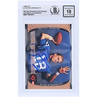 Peyton Manning Indianapolis Colts Autographed 1998 Upper Deck UD3 FE #1 Beckett Fanatics Witnessed Authenticated 10 Rookie Card