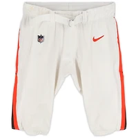 Dawand Jones Cleveland Browns Game-Used White Nike Pants vs. Washington Commanders on October 6, 2024