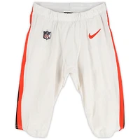 Mike Ford Cleveland Browns Game-Used White Nike Pants vs. Washington Commanders on October 6, 2024