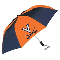 Navy/Orange Virginia Cavaliers Two-Tone Auto Open Folding Umbrella