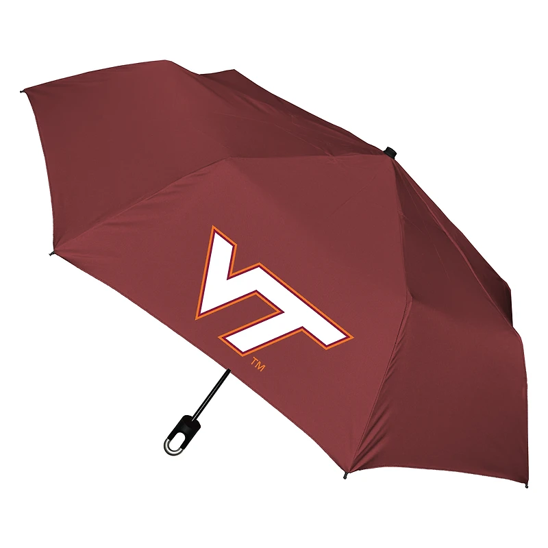 Maroon Virginia Tech Hokies Storm Clip Mini 42" Compact Folding Umbrella