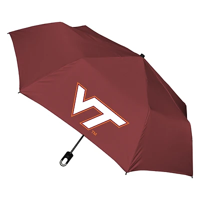 Maroon Virginia Tech Hokies Storm Clip Mini 42" Compact Folding Umbrella