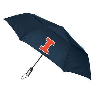 Navy Illinois Fighting Illini Windflow Dynamo Deluxe 48" Vented Folding Umbrella