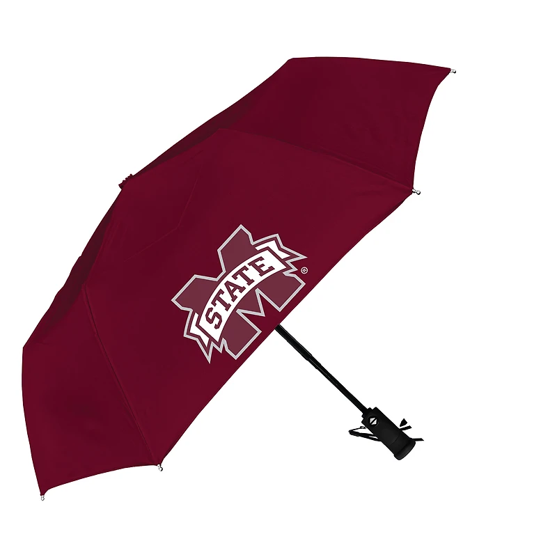Maroon Mississippi State Bulldogs The Storm Flashlight 42" Auto Open Umbrella