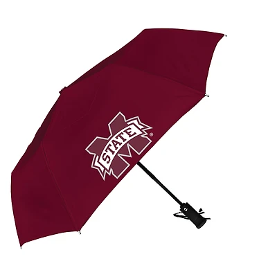 Maroon Mississippi State Bulldogs The Storm Flashlight 42" Auto Open Umbrella