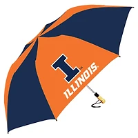 Navy/Orange Illinois Fighting Illini The Big Storm 58" Oversized Auto Open Folding Umbrella