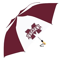 Maroon/White Mississippi State Bulldogs The Big Storm 58" Oversized Auto Open Folding Umbrella