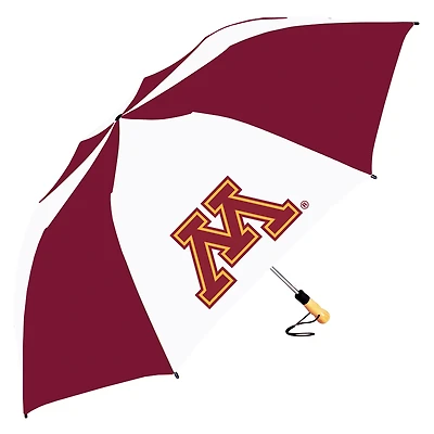 Maroon/White Minnesota Golden Gophers The Big Storm 58" Oversized Auto Open Folding Umbrella