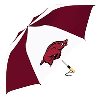 Cardinal/White Arkansas Razorbacks The Big Storm 58" Oversized Auto Open Folding Umbrella