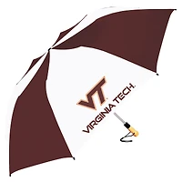 White/Maroon Virginia Tech Hokies The Big Storm 58" Oversized Auto Open Folding Umbrella