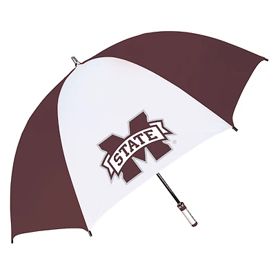 Maroon/White Mississippi State Bulldogs The Birdie 62" Sporty Golf Umbrella