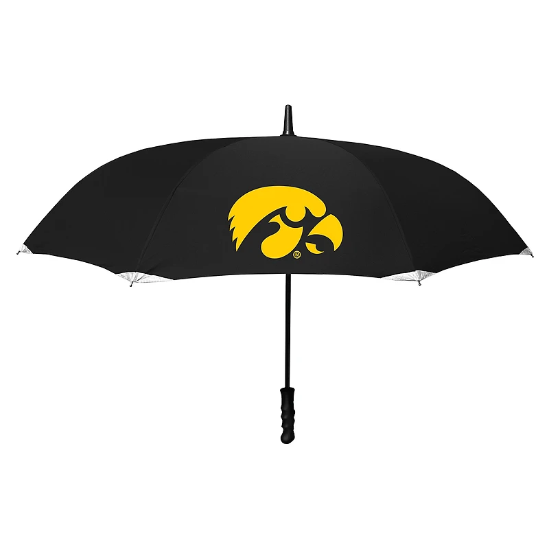 Black Iowa Hawkeyes 48" Deluxe Reverse Open Invertabrella