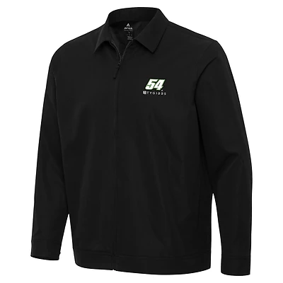 Men's Antigua  Black Ty Gibbs Pivot Full-Zip Jacket