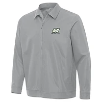 Men's Antigua  Gray Ty Gibbs Pivot Full-Zip Jacket
