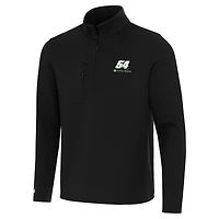 Men's Antigua  Black Ty Gibbs Insider Quarter-Zip Top