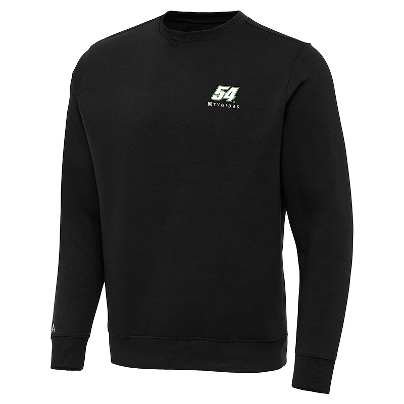 Men's Antigua Black Ty Gibbs Victory Pullover Sweatshirt