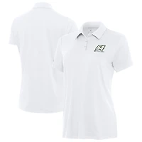 Women's Antigua  White Ty Gibbs Reprocess Polo
