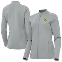 Women's Antigua  Gray William Byron Regard Full-Zip Jacket