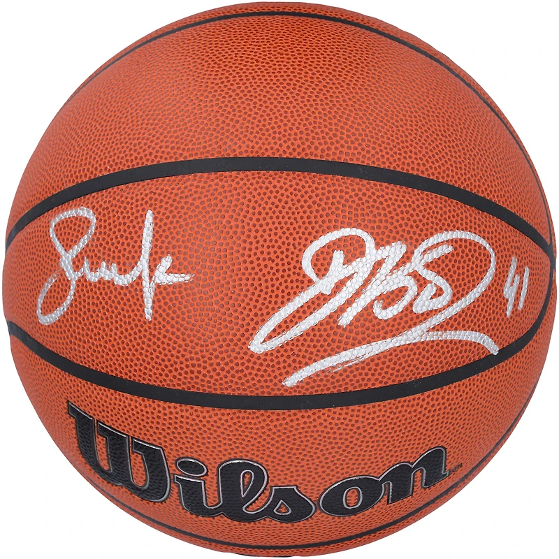 Steve Nash, Dirk Nowitzki Dallas Mavericks Autographed Wilson Authentic Series Indoor/Outdoor Basketball