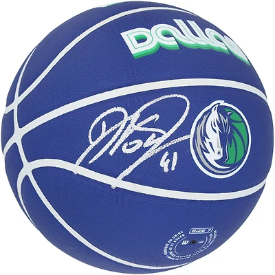 Dirk Nowitzki Dallas Mavericks Autographed 2022-2023 City Edition Collector's Basketball