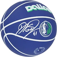 Dirk Nowitzki Dallas Mavericks Autographed 2022-2023 City Edition Collector's Basketball