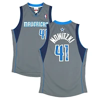Dirk Nowitzki Dallas Mavericks Autographed Mitchell & Ness Alternate Grey 2003 Authentic Jersey