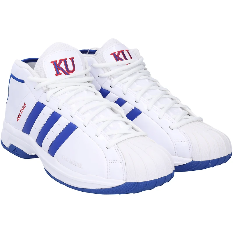 Kansas Jayhawks Team-Issued /Royal 2G adidas Shoes from the Basketball Program