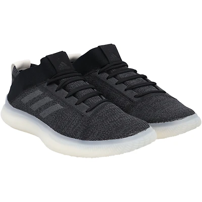 Kansas Jayhawks Team-Issued Black Pureboost adidas Shoes from the Basketball Program