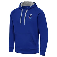 Men's Antigua  Royal Kyle Larson Fleece Victory Pullover Hoodie