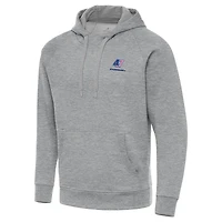 Men's Antigua  Heather Gray Ricky Stenhouse Jr. Fleece Victory Pullover Hoodie