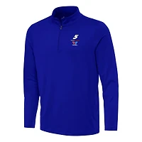 Men's Antigua Royal Kyle Larson Reprocess Quarter-Zip Top