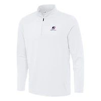 Men's Antigua White Chase Elliott Reprocess Quarter-Zip Top
