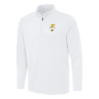 Men's Antigua White Chase Elliott Reprocess Quarter-Zip Top