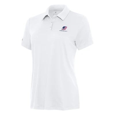 Women's Antigua White Chase Elliott Reprocess Polo