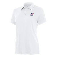 Women's Antigua White Alex Bowman Reprocess Polo
