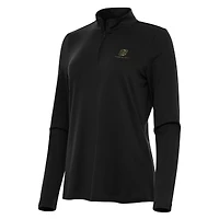 Women's Antigua Black Chase Elliott Reprocess Quarter-Zip Top