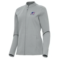 Women's Antigua Gray Ty Gibbs Regard Full-Zip Jacket
