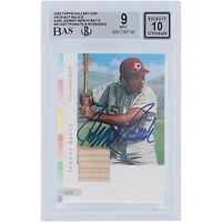 Johnny Bench Cincinnati Reds Autographed 2003 Topps Gallery Artifacts Bat Relic #AR-JBE Beckett Fanatics Witnessed Authenticated /10 Card