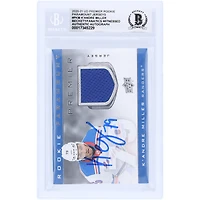 K'Andre Miller New York Rangers Autographed 2020-21 Upper Deck Premier Rookie Paramount Jerseys Relic #P-KM Beckett Fanatics Witnessed Authenticated 10 Rookie Card