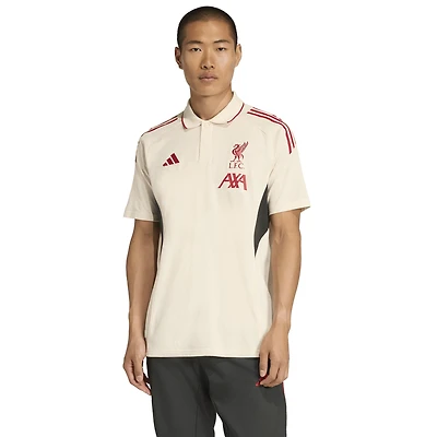 Men's adidas Cream Liverpool 2025/26 Training Polo