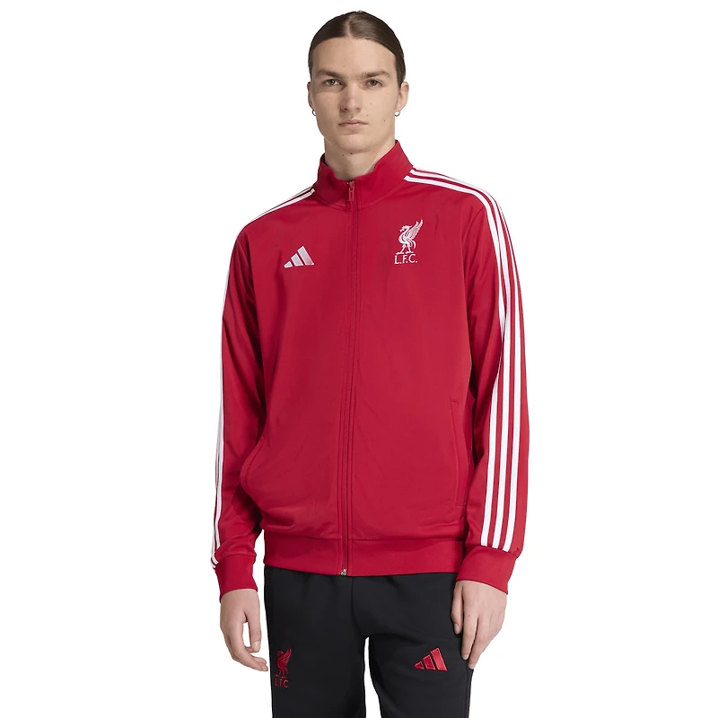 Men's adidas  Red Liverpool DNA Full-Zip Track Jacket