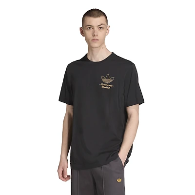 Men's adidas Black Manchester United Terrace Icons Collection Graphic T-Shirt