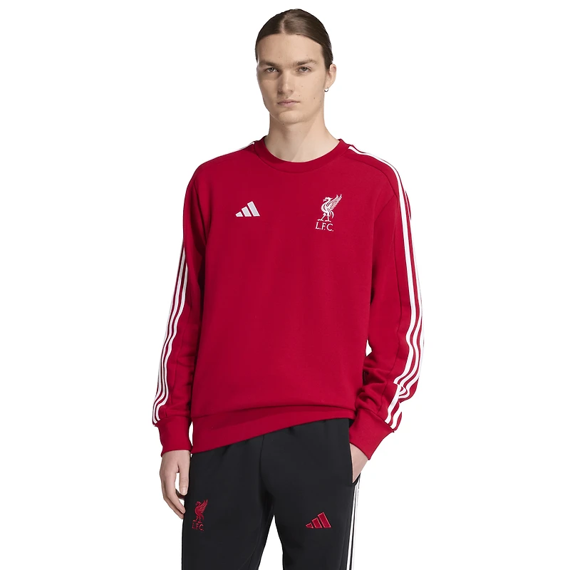 Men's adidas Red Liverpool DNA Pullover Sweatshirt