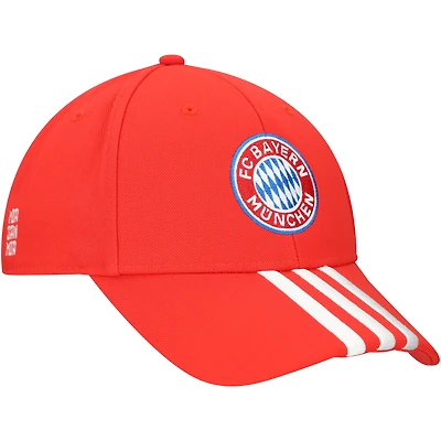 Unisex adidas Red Bayern Munich 3-Stripe Dad Adjustable Hat