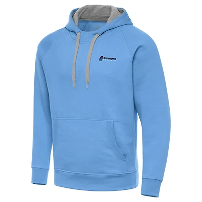 Men's Antigua  Powder Blue Richmond Raceway Victory Pullover Hoodie