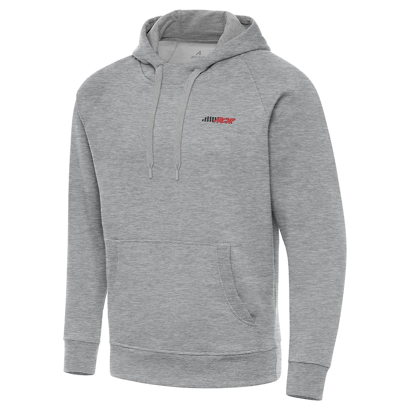 Men's Antigua  Heather Gray Richard Childress Racing Victory Pullover Hoodie