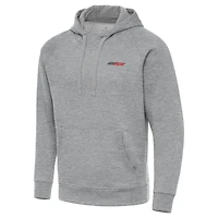 Men's Antigua  Heather Gray Richard Childress Racing Victory Pullover Hoodie